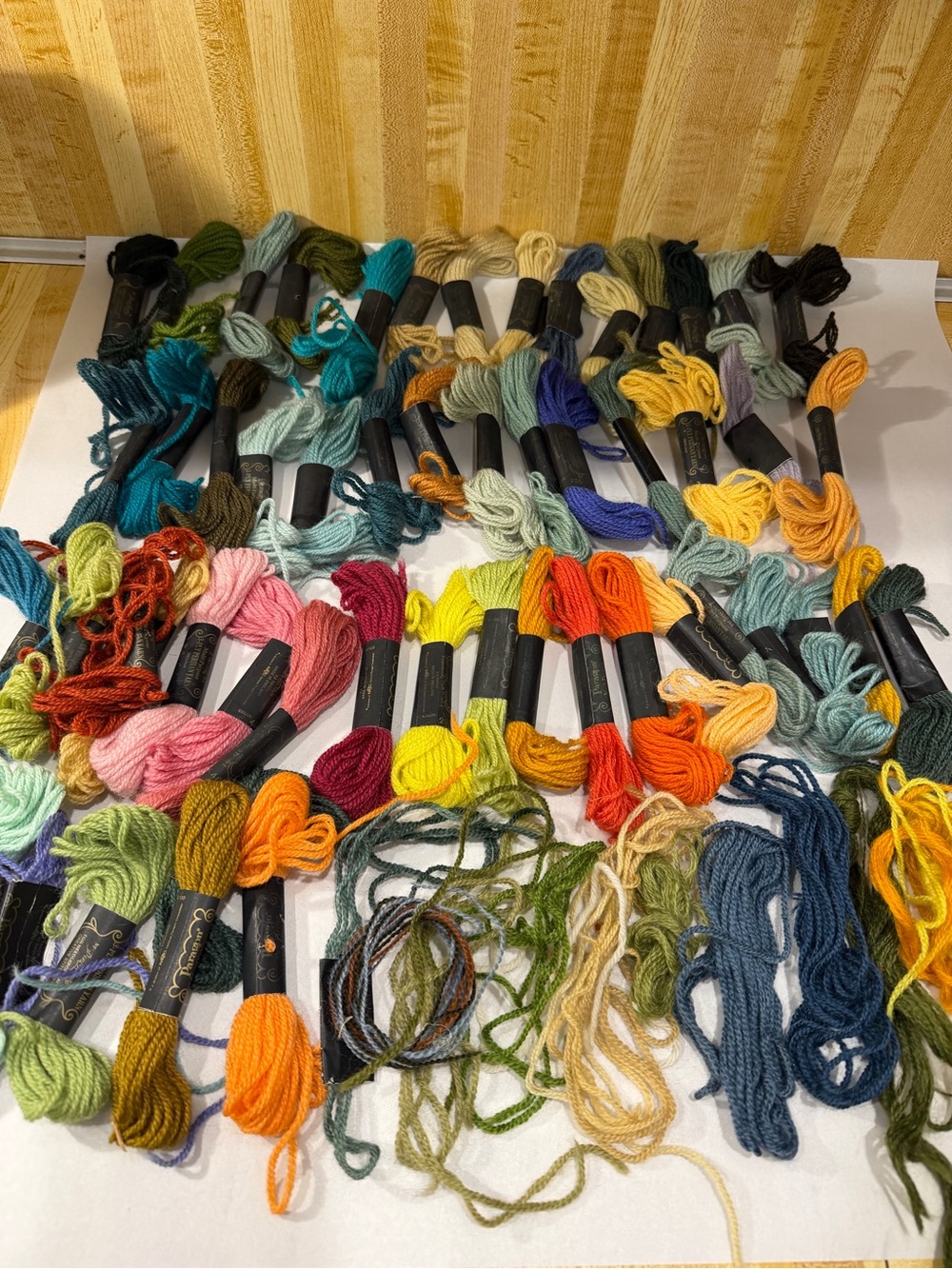 Vintage Lot Paragon Multipurpose, 3 Ply Persian Wool Yarn 8.8 Yards England